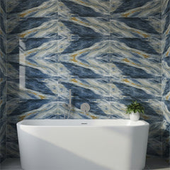 10/20/30/40 Pack Luxury Marble Effect Self-adhesive Floor Tiles 60x30cm, 2mm Thicken Vinyl Flooring Tiles Wall Stickers, Removable PVC Wall Decals, Suitable for Living Room, Bedroom, Kitchen Backsplashes, Bathroom, Office, Background Walls, Easy To Instal