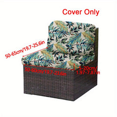 Stretchable Outdoor Cushion Covers for a 1/2/3 Seat Patio Sofa, Designed for Rattan Couches And Chairs