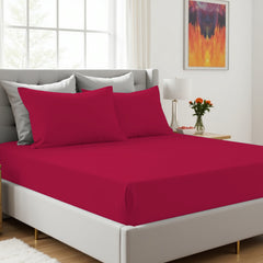Surprise Colour Plain Dyed Fitted Sheet or Pillowcase | Each Order Delivered in a Random Colour | Single, Double, King Sizes & Pillowcases Sold Separately | Soft, Breathable, Durable Bedding | Easy Care Fabric | LOCAL WAREHOUSE | UK SELLER