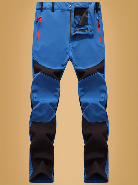 Autumn And Winter Outdoor Fleece Warm Elastic Assault Pants Men'S Soft Shell Trousers Wear-Resistant Hiking Pants