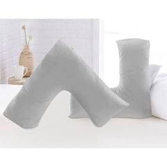V shaped pillow case microfiber Back & Neck Support Pregnancy/Nursing V Pillowcase cover only Microfiber.