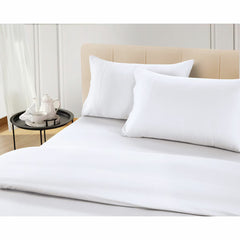 Welhome 500 Thread Count Lyocell Cotton Blend Duvet Set in 3 Colours, Double
