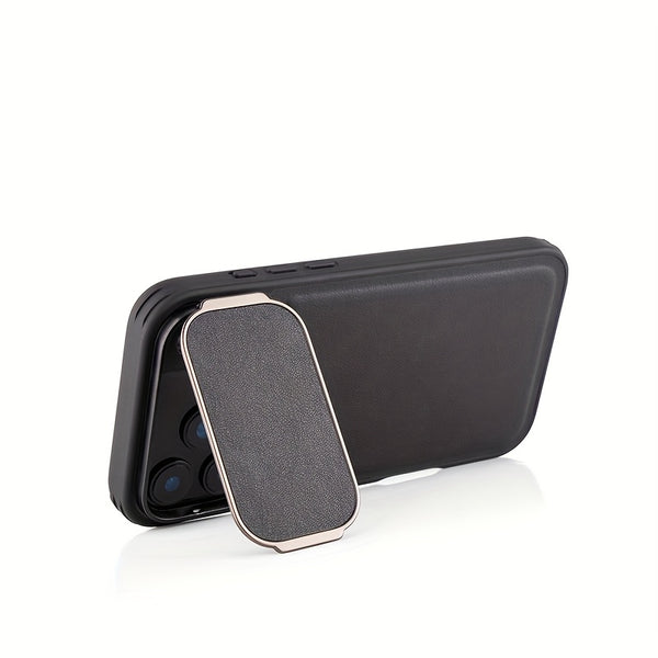 Shockproof Phone Case for iPhone 17 Pro Max Synthetic Faux Leather Cover Integrated Camera Protector Full Edge Protection Non-Slip Comfort Grip