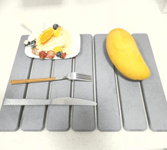 Stone Kitchen Countertop Drain Mat, Foldable Diatomaceous Earth Dish Drain Mat, Suitable for Bowls, Plates, And Cups, 40 X 30 Cm