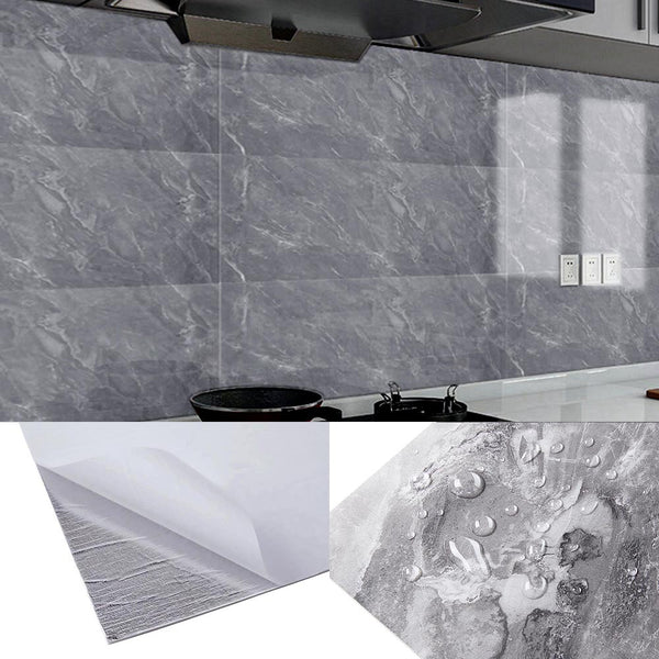 10pcs 3D Marble Wall Tiles, Self-Adhesive PVC Wall Panels, Thickened Design, Home Decoration Wall Stickers, Peel and Stick, Easy to Clean and Cut, Suitable for Renovation of Bathrooms, Living Rooms, Kitchens, Bedroom