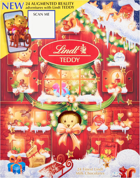Lindt Teddy Milk Chocolate AR Advent Calendar 2025 – Large 250G – 24 Bear & Friends Chocolates – Festive Gift for Him & Her