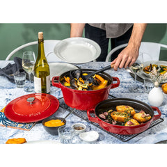 STAUB Stackable 2 Piece Pot Set in 3 Colours