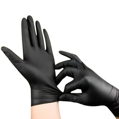 50/102pcs Black Composite Nitrile Gloves - Disposable Cleaning Gloves, Suitable for Kitchen, Dishwashing, Home Cleaning, Handheld, Latex Free, Suitable for Indoor and Outdoor Use, Kitchen Cleaning Gloves