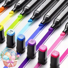 168/120/262/80 Color Double-ended Art Markers, Bright Colors, Smooth Blending, Very Suitable for Sketching, Illustration, Comics, Painting And Design Creation, Suitable for Professional Art Purposes And Art Projects, Art Tools, High-quality Markers