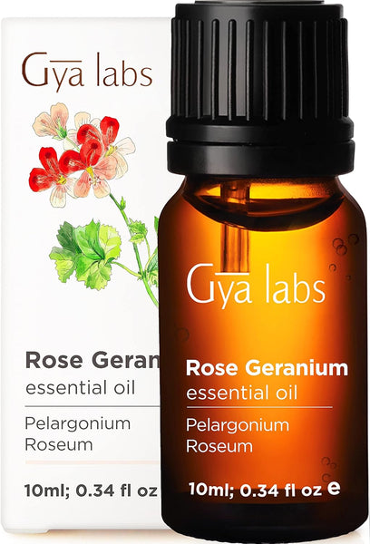 Gya Labs Rose Essential Oils for Skin - 100% Pure Natural Rose Oil for Face, Hair, Diffuser, Perfume & Candle Making Scent Aromatherapy (10Ml)