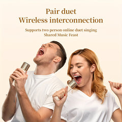 Mini K32 Karaoke Machine with Wireless Microphone, Portable Wireless Speaker, Party Lights, Gift for Birthday