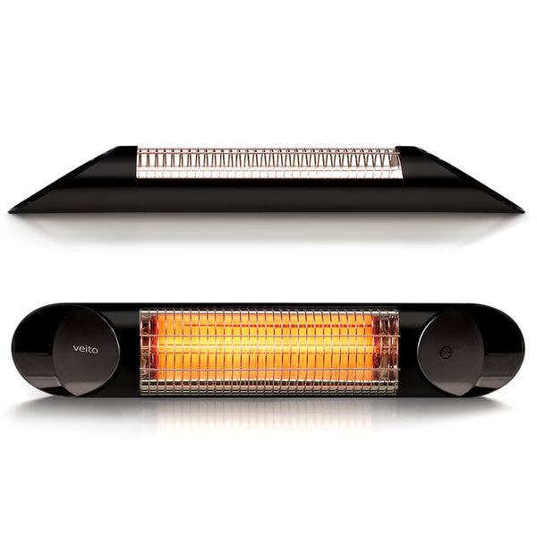 Veito Blade Mini Indoor and Outdoor Carbon Infrared Heater - Black