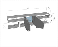 Agarita TV Stand for Tvs up to 78