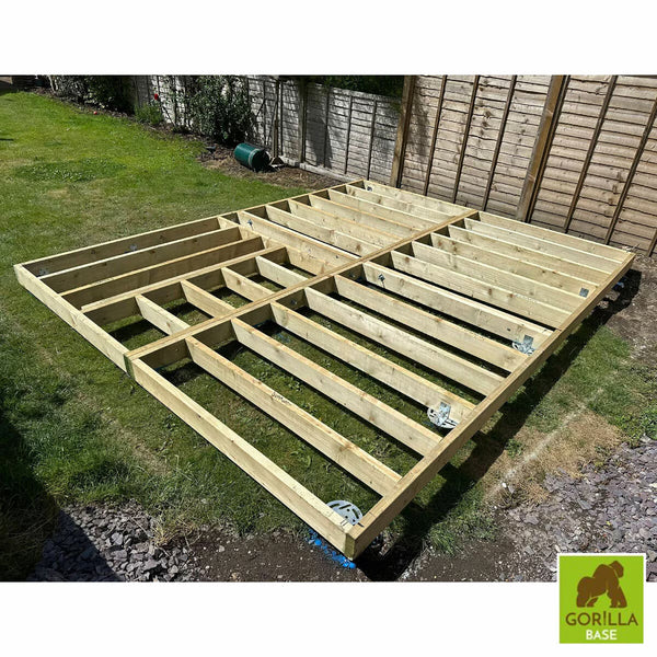 Gorilla Base Pro E Installation for Shire Rydal 44Mm Log Cabin 17 X 10Ft (5.1 X 3M)