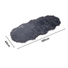 Soft Faux Australian Wool Decorative Pad (60x180cm) – Multifunctional Soft Plush Sofa Cushion, Bay Window Mat & Irregular Rug for Warm Indoor Spaces