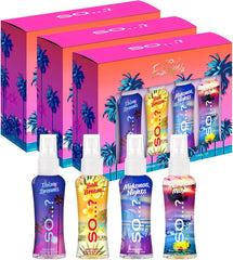 So…? Escapes Womens Gift Set, with Ibiza Dream, Bali Breeze, Mykonos Nights & Majorca Love, Fragrance Spray Set (4 X 50Ml)