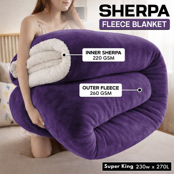 1pc Luxurious Double-Sided Sherpa Throw Blanket – Soft, Warm & Cozy Contemporary Blanket, Machine Washable, Perfect for Couch, Bed, Office & Travel, Ideal Gift