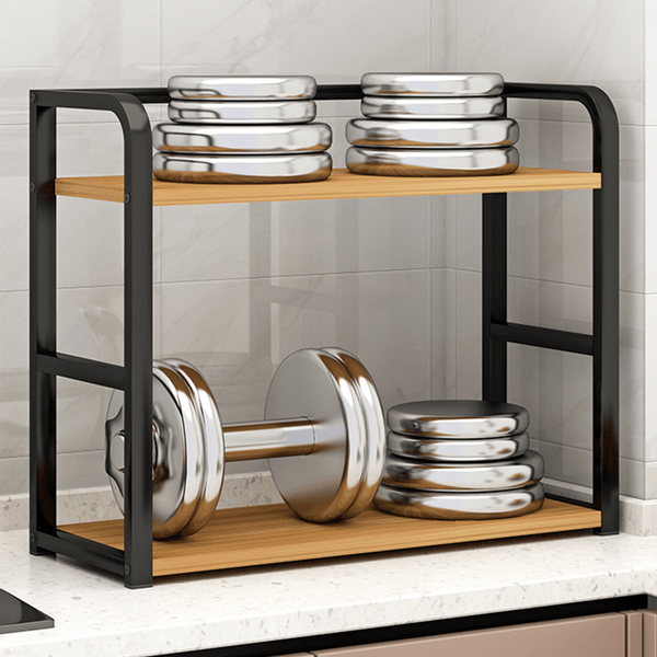 1pc Stainless Steel Multi-Tier Storage Rack - Space-Saving Countertop Spice Shelf Suitable for Kitchen, Bathroom, And Bedroom, Kitchen Storage Rack