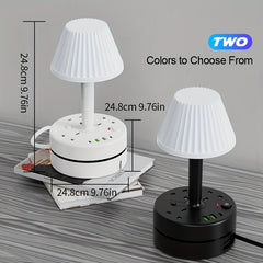 A 3-port Power Board/power Socket/power Strip with 2 USB-A And 2 USB-C Ports, Equipped with A Desk Lamp, Compatible with 220V-240V, Maximum Power 3250W, 13A, 1.8m Cable, Suitable for Home, Kitchen, Outdoor, Hotel, Office, Cruise Vacation