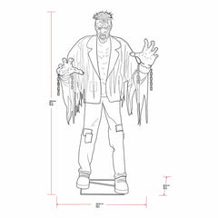 Halloween 7.5Ft (2.28M) Animated Monster