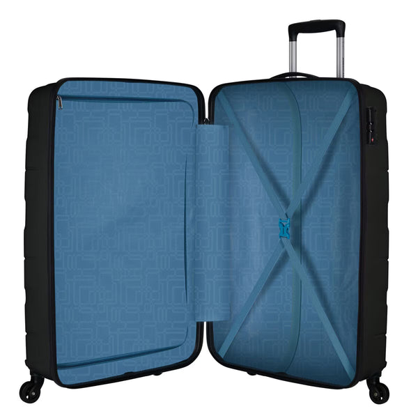 American Tourister Jet Driver 55Cm Carry on Hardside Spinner Case in Black