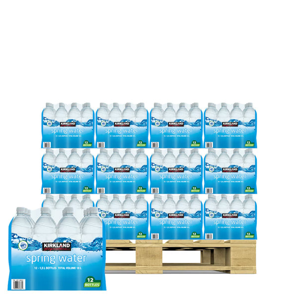 Kirkland Signature Spring Water, 12 X 1.5L Pallet Deal (52 X 12Ct Cases)