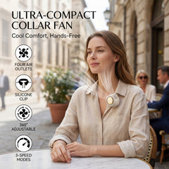 Mini Clip on Fan, Ultra Compact 360° Portable Handheld Fan, 50% Smaller with High Density Battery, Long Lasting Desk Fan, Good item for Travel, Outdoor