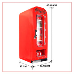 Coca Cola 5L Mini Fridge 10 Can Portable Vending Machine in Red