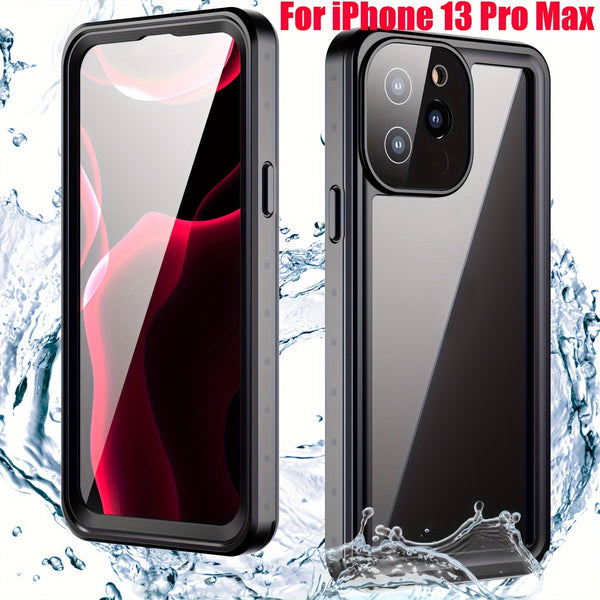 IP68 Waterproof 360° Full Body Case For iPhone 11 12 13 Pro Max Shockproof Dustproof Dirtproof Built-in Screen Protective Phone Case