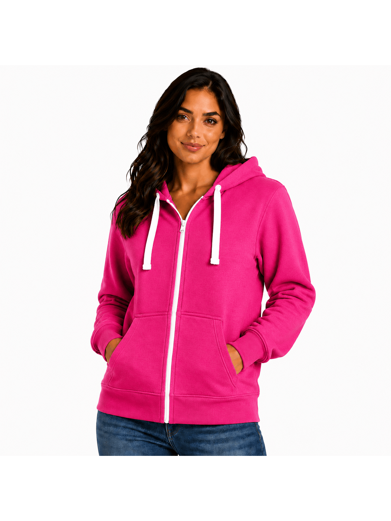 Women'S Fashion Zip-Up Hoodie - Ladies Fleece Plain Hooded Top - PLUS SIZES Small to XXXXXL S to 5XL (UK 8-22) Available in 15 Colours