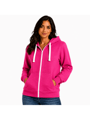 Women'S Fashion Zip-Up Hoodie - Ladies Fleece Plain Hooded Top - PLUS SIZES Small to XXXXXL S to 5XL (UK 8-22) Available in 15 Colours