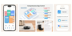 3-in-1 Robot Vacuum and Mop | 6000Pa Strong Suction, 3.0L Dust Bag, 70-Day Self-Emptying, 360° PSD Obstacle Avoidance, Multi-Floor Mapping, WiFi/Alexa/APP Control, L15MAX, Lubluelu Brand