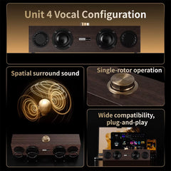 C02 Multimedia Speaker Bluetooth Speaker Wired/Bluetooth Dual-Mode Speaker Retro Speaker Universal for Tv, Computer, and Mobile Phone Subwoofer