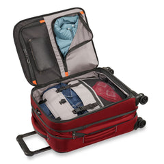 Briggs & Riley ZDX 53Cm Carry-On Expandable 4 Wheel Spinner Suitcase in Brick