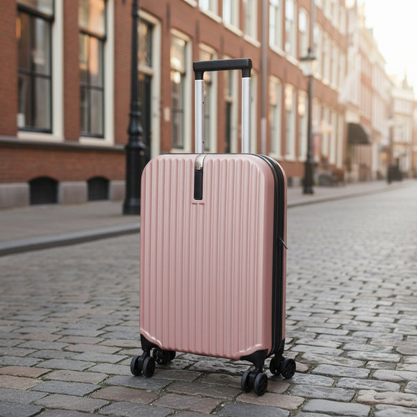 Foldable 20 Inch Trolley Luggage, Compact Carry-On Travel Suitcase, Durable Collapsible Luggage with Adjustable Handle, Ideal for Holiday Vacations, Train Journeys and Easy Storage At Home, 1pc