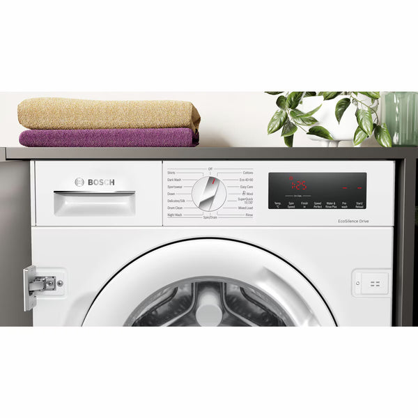 Bosch Series 8 WIW28502GB, Built in 8Kg Washing Machine, C Rated in White