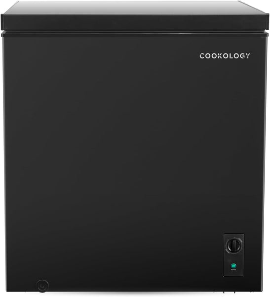 Cookology CCFZ99BK Freestanding Chest Freezer in Black - 99 Litre Capacity - for Kitchens, Outbuildings & Garages - Adjustable Feet & Temperature Controls - 4 Star Freezer Rating