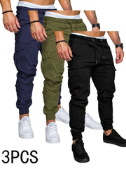 -Border Trade Men'S Outdoor Casual Cargo Pants (Multi-Color 3-Strip Set) More Cost-Effective