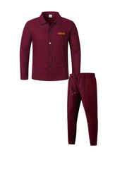 Procurement Products Autumn Winter Men'S Athletic Suit Casual Athletic Jacket And Pants 2pcs Set Plus Drawstring Outdoor Casual Athletic Pants Set