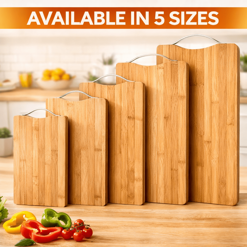 Bamboo Cutting Board, Thick Multipurpose Chopping Boards for Meat, Vegetables, Fruits, Ideal for Christmas, Halloween Thanksgiving, Valentine's, Mother'S Day, Mea Preparation, Rustic Kitchenware Bamboo Material, Multipurpose Board