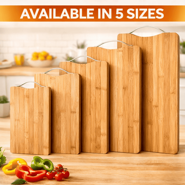 Bamboo Cutting Board, Thick Multipurpose Chopping Boards for Meat, Vegetables, Fruits, Ideal for Christmas, Halloween Thanksgiving, Valentine's, Mother'S Day, Mea Preparation, Rustic Kitchenware Bamboo Material, Multipurpose Board