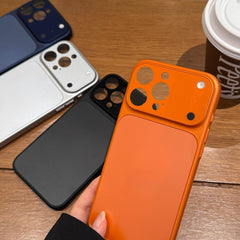 Phone Case: Premium Case for iPhone with Glass Large Window Design for iPhone 15 Pro And 17 Series Minimalist Protective Cover Stylis