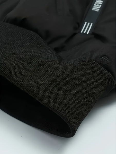 Men's 2pcs Casual Set: Fleece-Lined Thickened Jacket and Pants. Heavyweight Winter Sportswear with Zippered Cardigan Jacket, Fleece-Lined Warm Outerwear, Lamb's Lining. Matching Couple's Outfit for Men and Women. Leak-Proof Top and Pants with Elastic