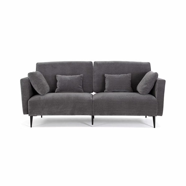 MOONAP Monroe Dark Grey Fabric 3 Seater Sofa