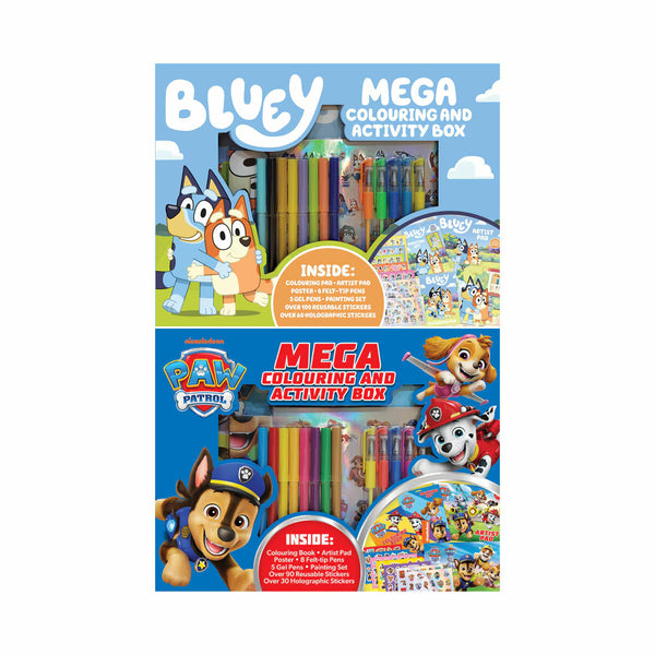 Licenced Mega Activity Kit in 2 Options: Bluey or Paw Patrol