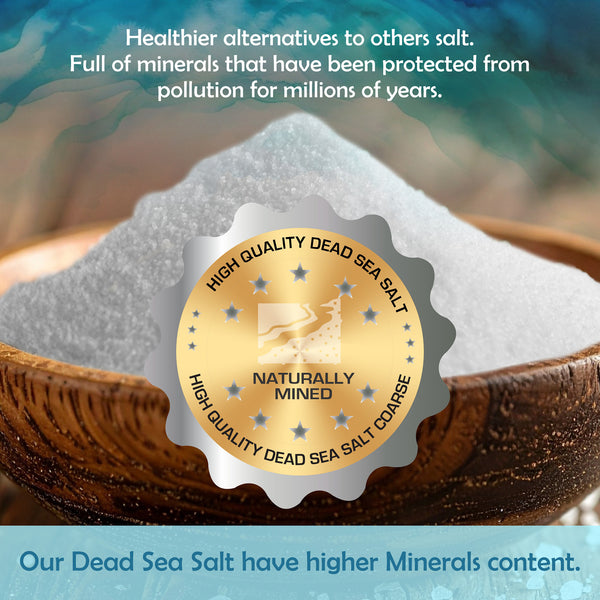 PSN Dead Sea Salt Fine in Bucket – Pure Natural Mineral-Rich Bath Salt for Relaxation, Foot Soaks, Stress Relief & Muscle Recovery – Premium Spa-Grade Salt