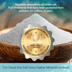 PSN Dead Sea Salt Fine in Bucket – Pure Natural Mineral-Rich Bath Salt for Relaxation, Foot Soaks, Stress Relief & Muscle Recovery – Premium Spa-Grade Salt
