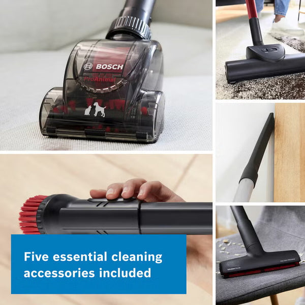 Bosch BGL6POWGB Series 6 Pro Power Bagged Cylinder Vacuum Cleaner in Black