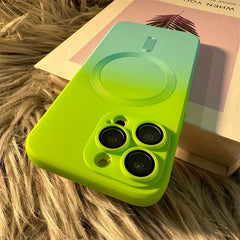 Luxury For Magsafe Gradient Silicone Multicolour Shockproof Case for iPhone 15 14 13 12 11 Pro Max Plus Wireless Charging Cover