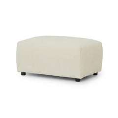 Harper Cream 5 Piece Modular Fabric Sofa with Ottoman